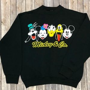 vintage MICKEY & CO Disney Crew Graphic Sweatshirt